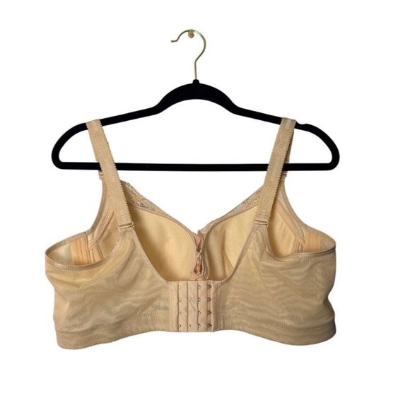 Beige Full Coverage Lace Bra With Underwire & Adjustable Straps 46/105 - Picture 2 of 6